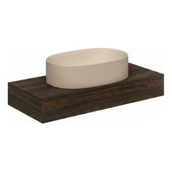 Lavoar pe blat Scarabeo SKINNY 60x40 cm, ceramică italiană, Sand mat